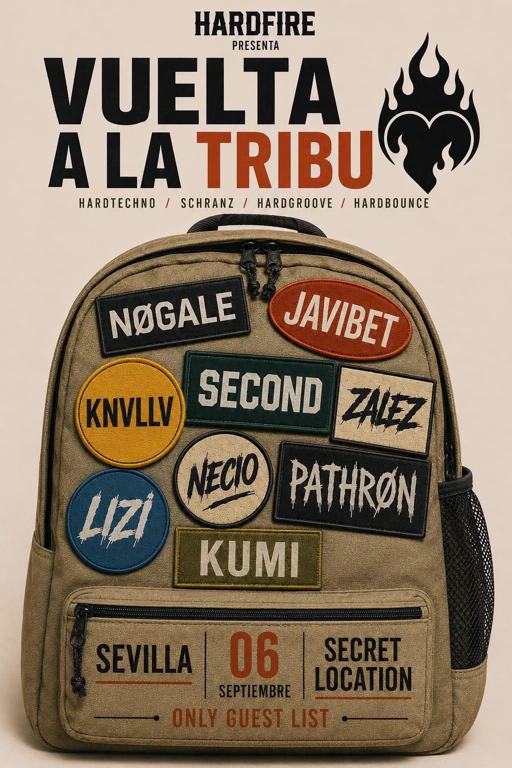 Flyer de Vuelta a la Tribu, Sevilla